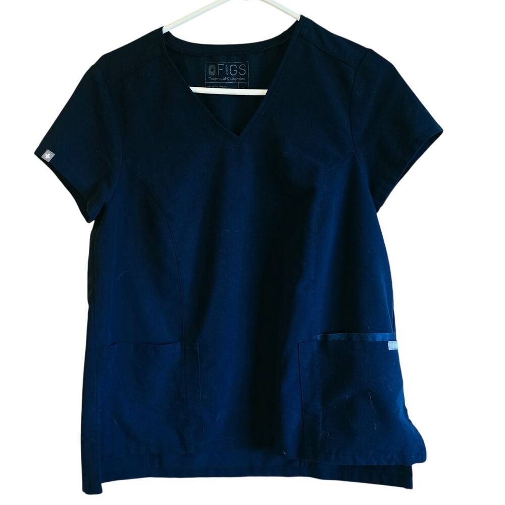 Figs blue Gaya 3 pocket scrub top size small